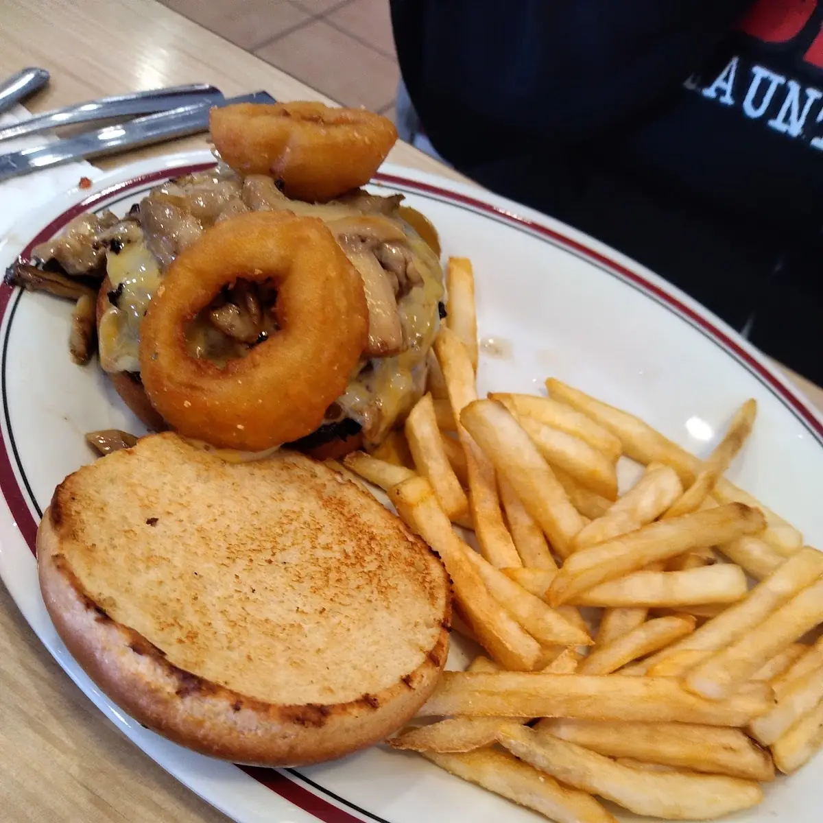 Mushroom Swiss Burger