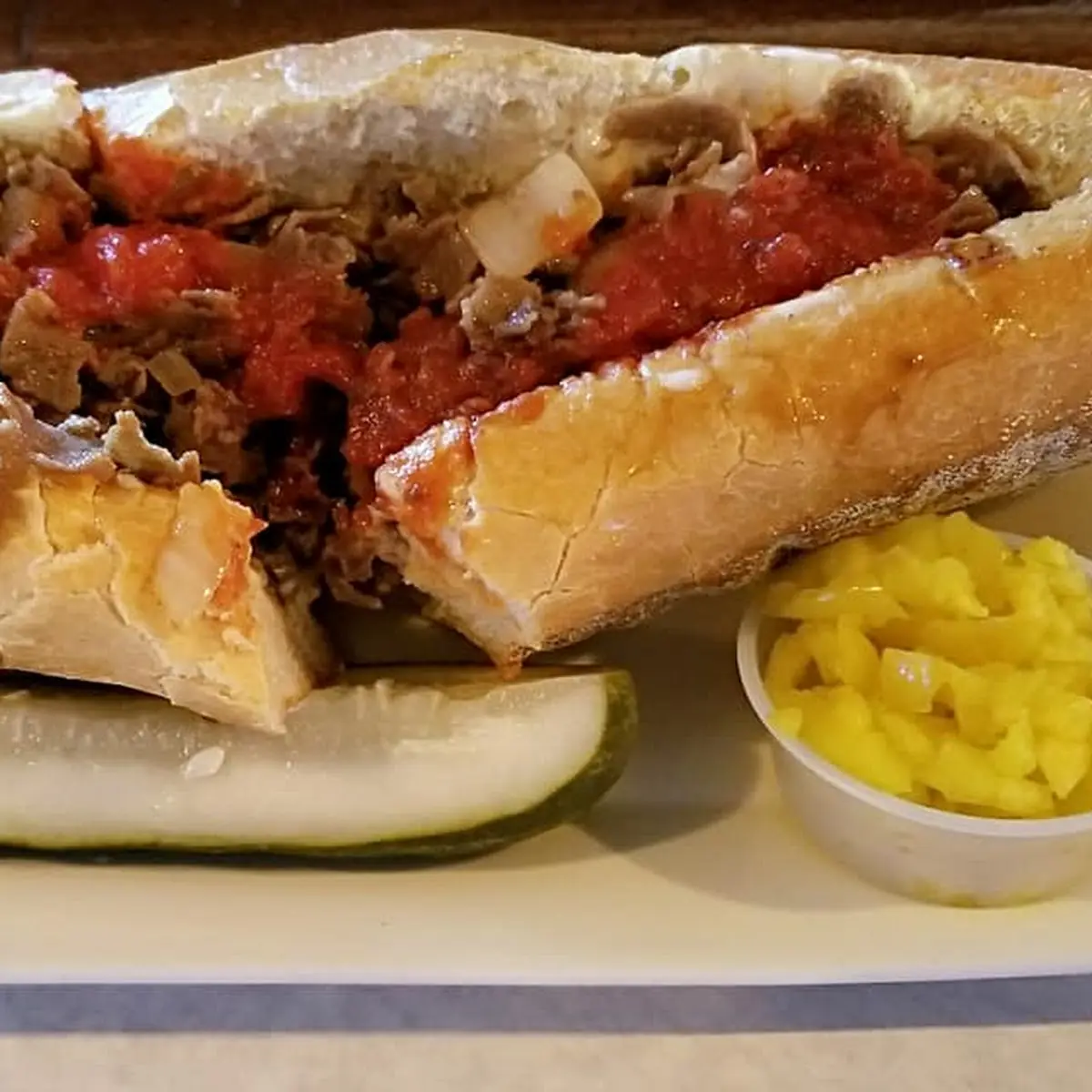 Buffalo Cheese Steak Sandwich