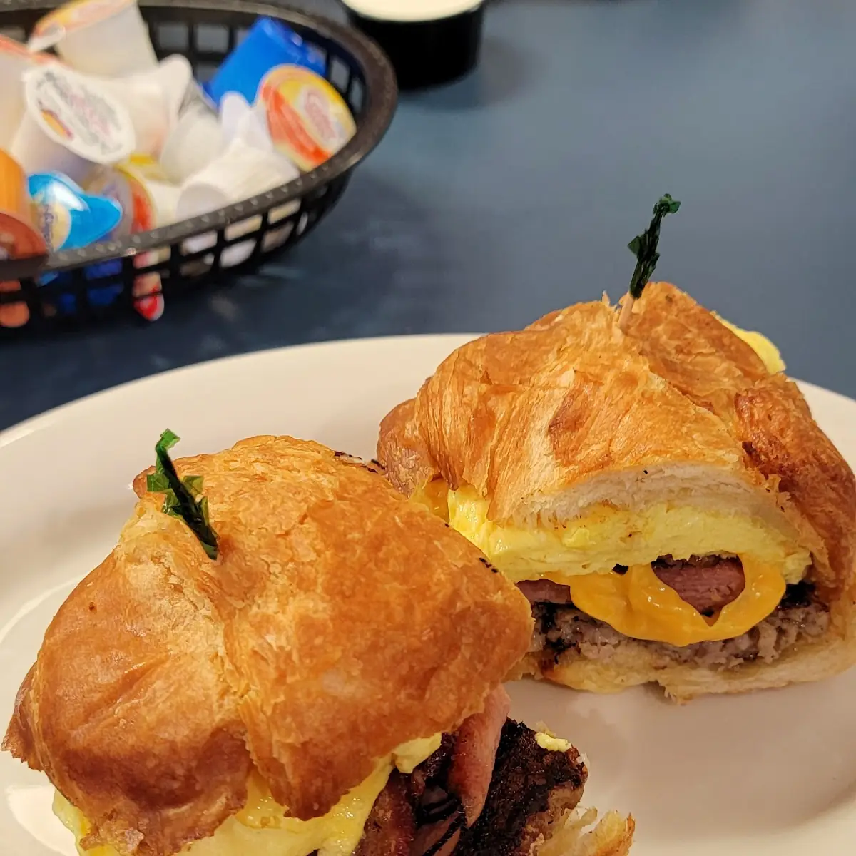 Sausage Bacon Ham Egg Cheese Croissant