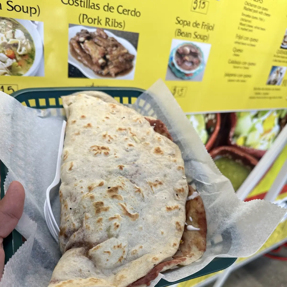 Baleada Sencilla Plain Baleada