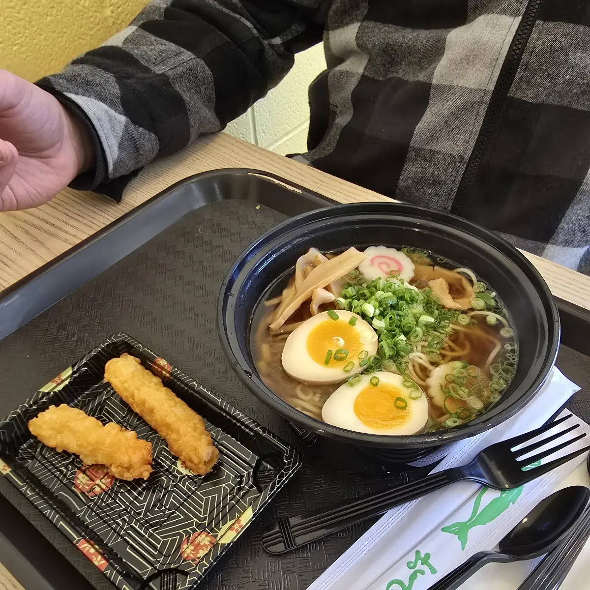 Shoyu Ramen with Shrimp Tempura