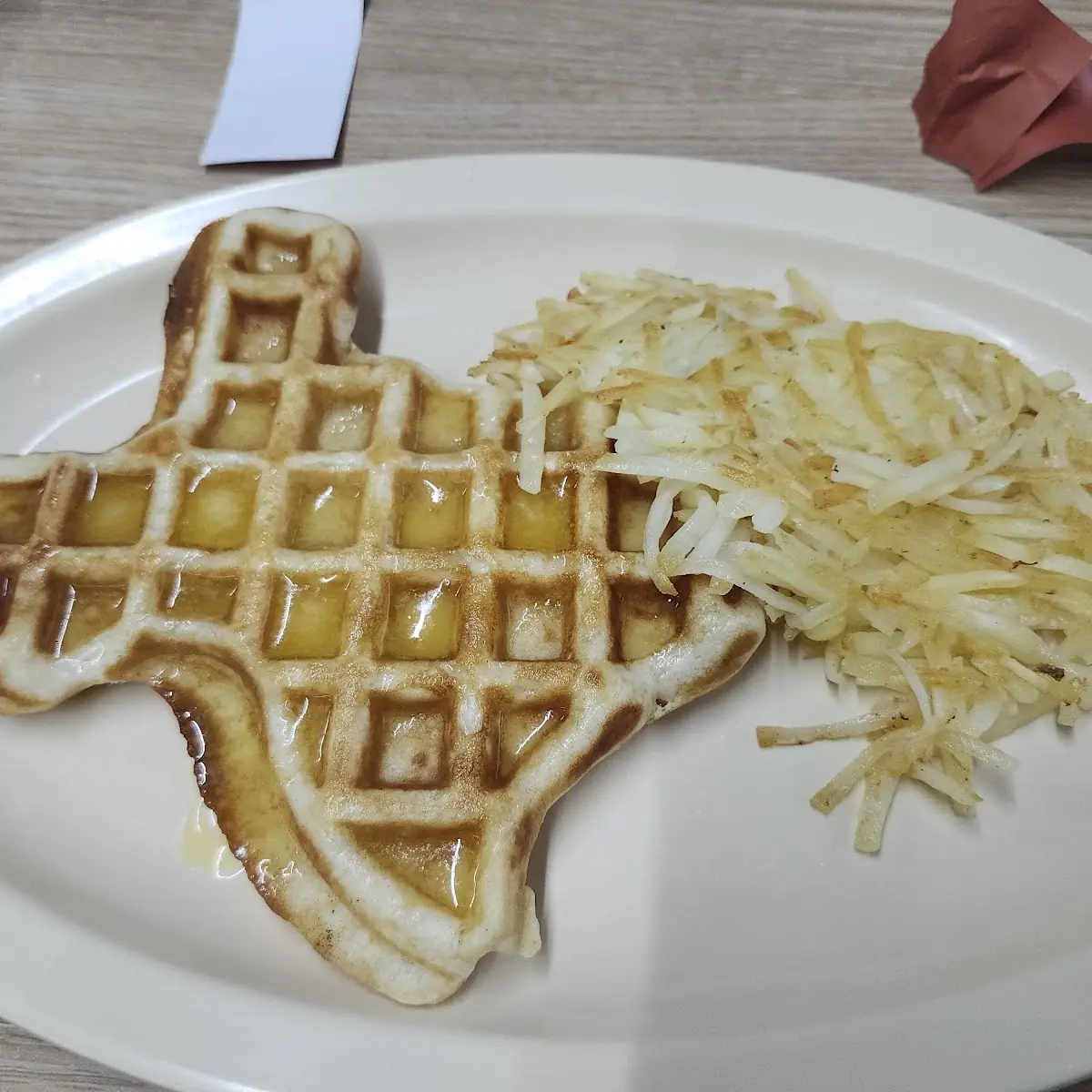 Waffle with Hash Browns