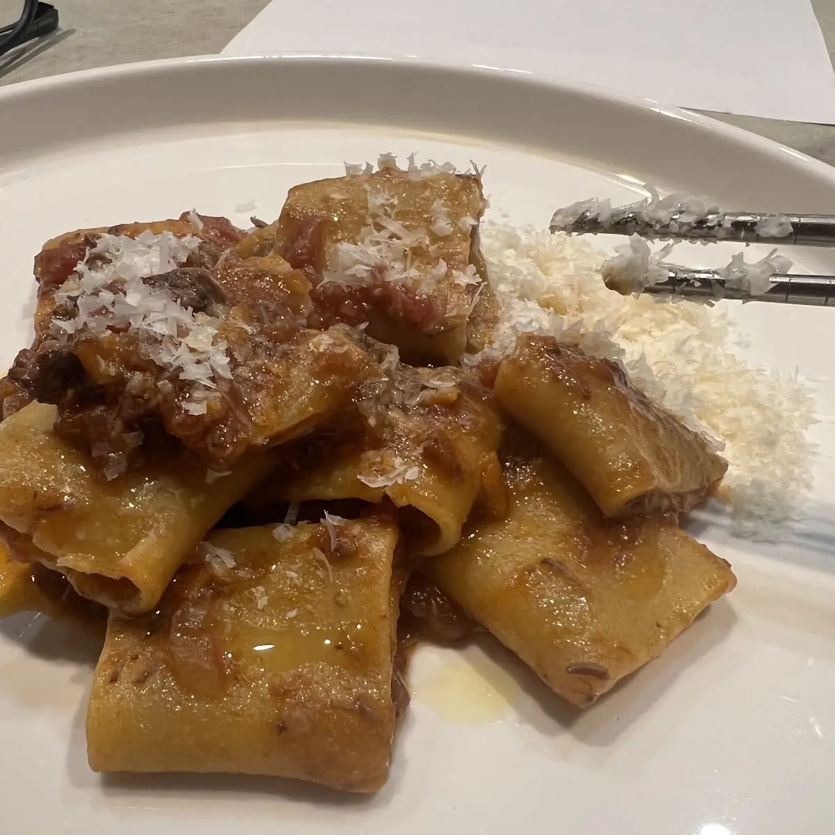 Paccheri Pasta with Tomato Sauce