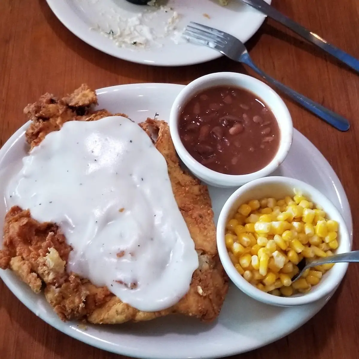 Lone Star Chicken Fried Steak with Fried Okra