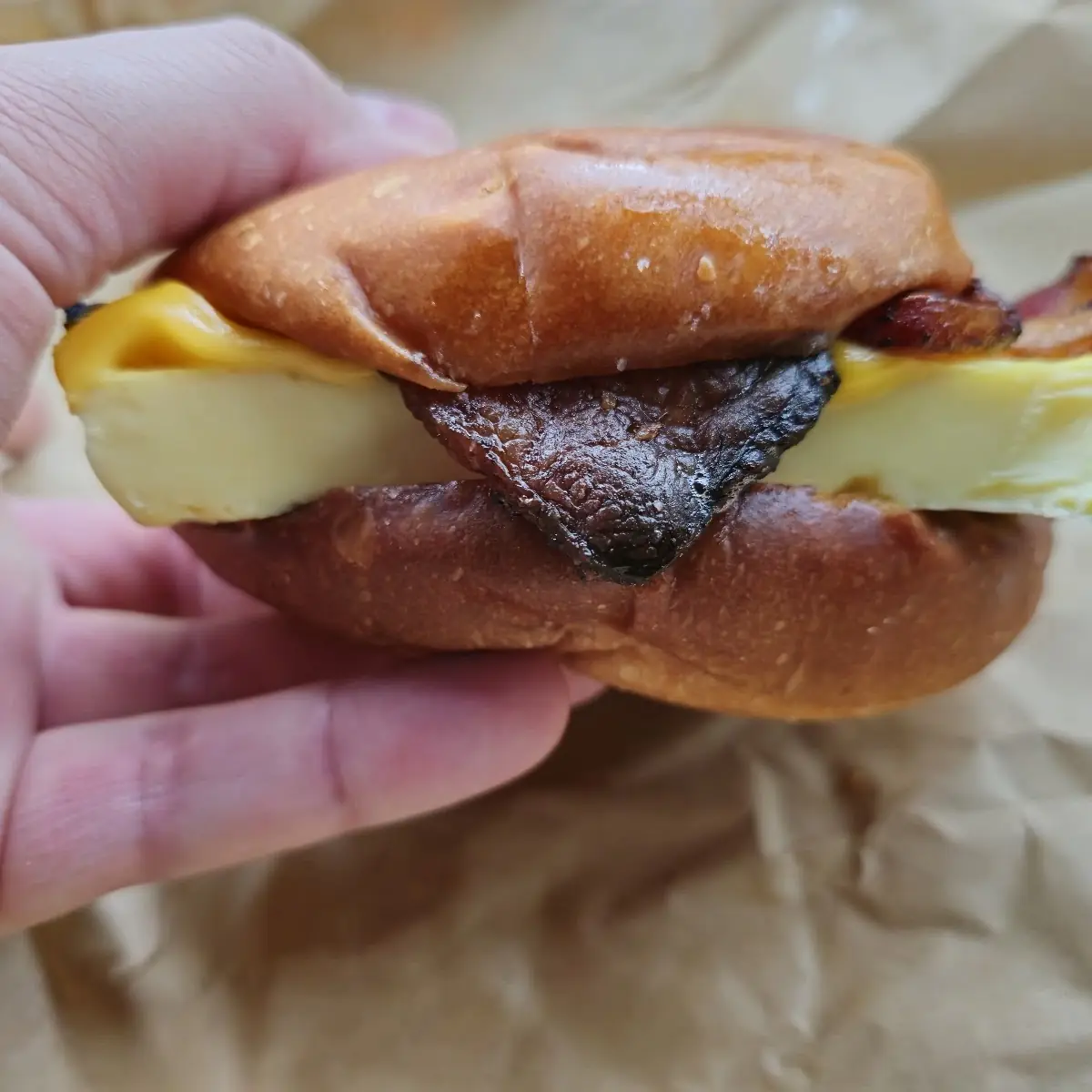 Sausage Egg and Cheese Brioche
