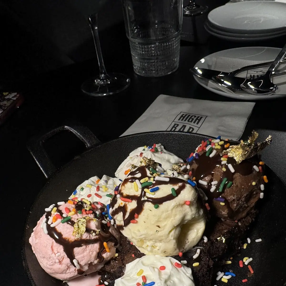 Warm Brownie Sundae