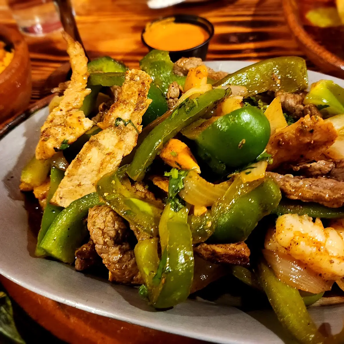 Steak & Shrimp Fajitas