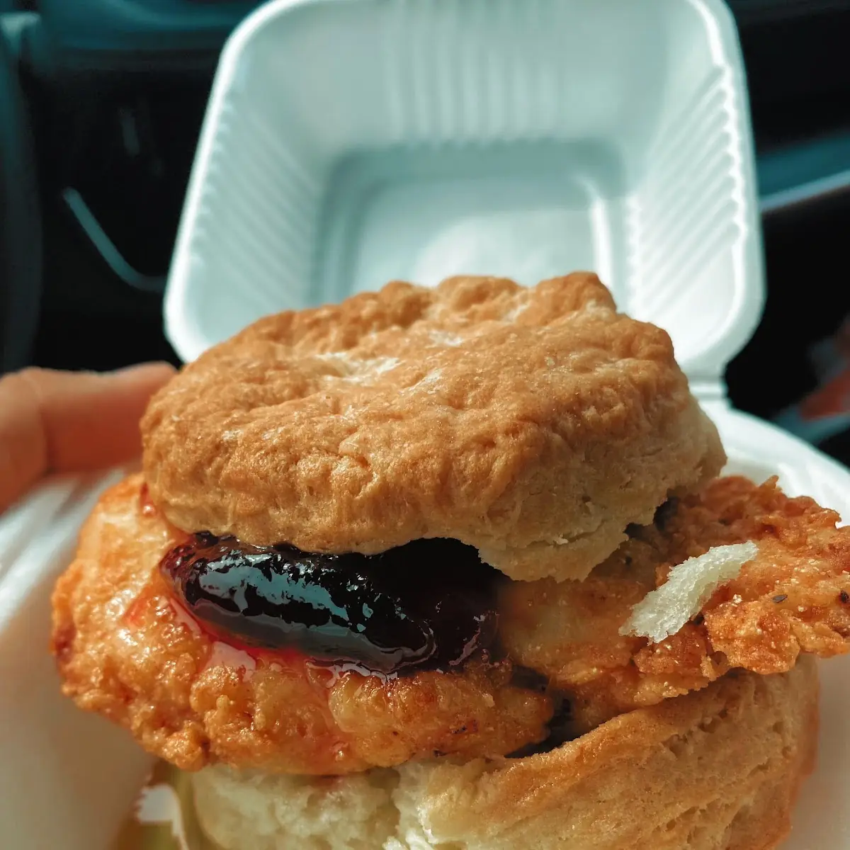 Chicken Biscuit with Honey