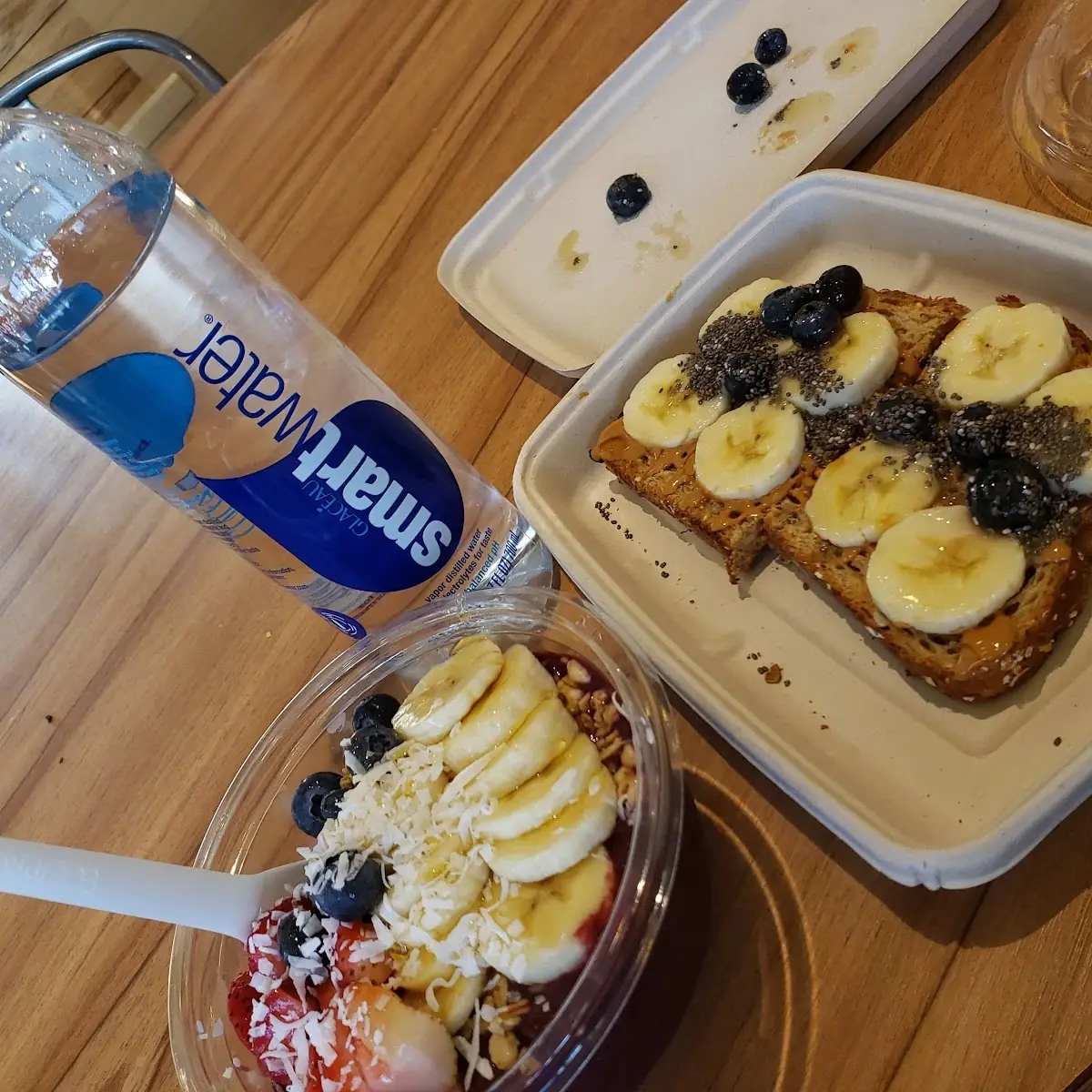Acai Bowl with PB Banana Toast