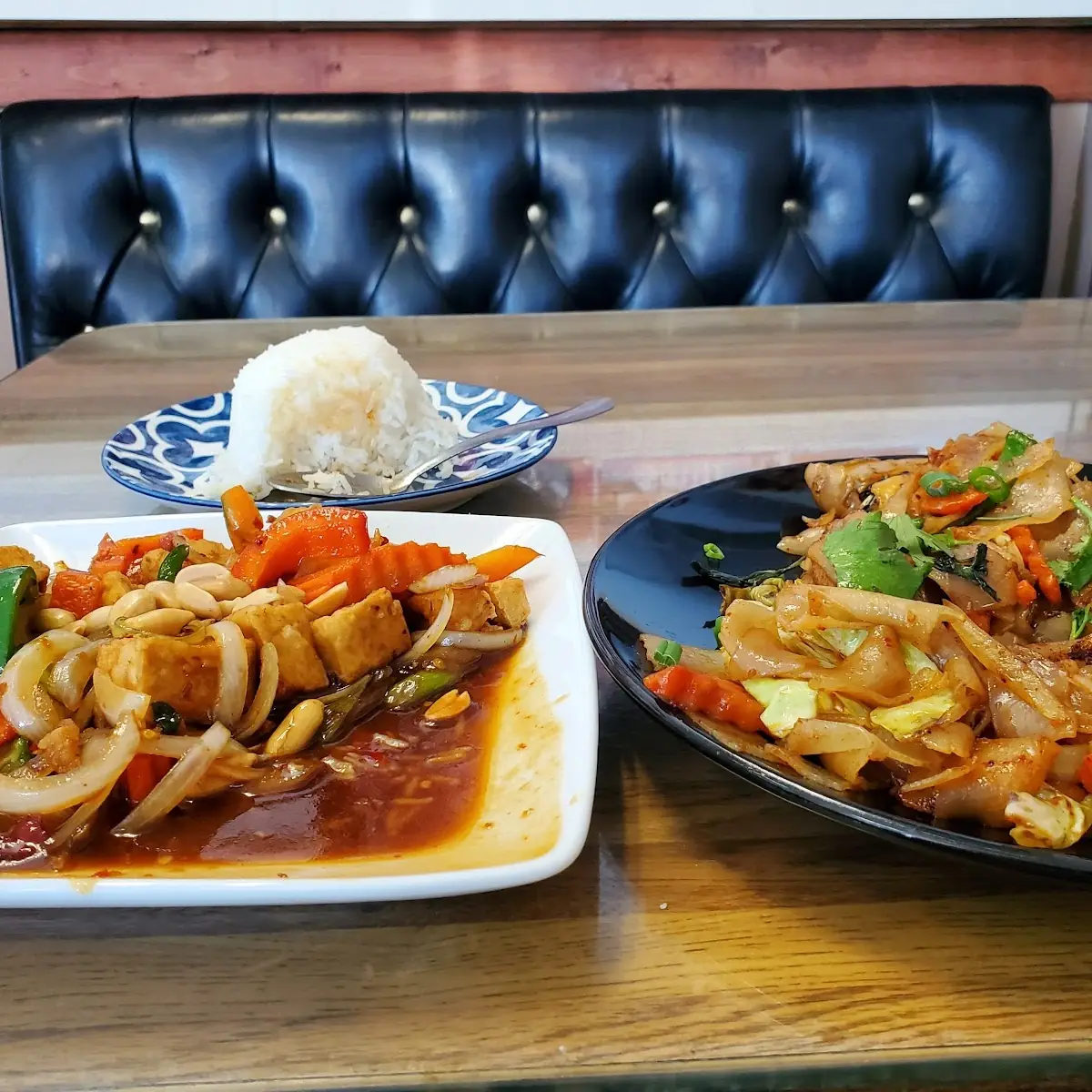 Tofu Kung Pao and Tofu Pad Kee Mow
