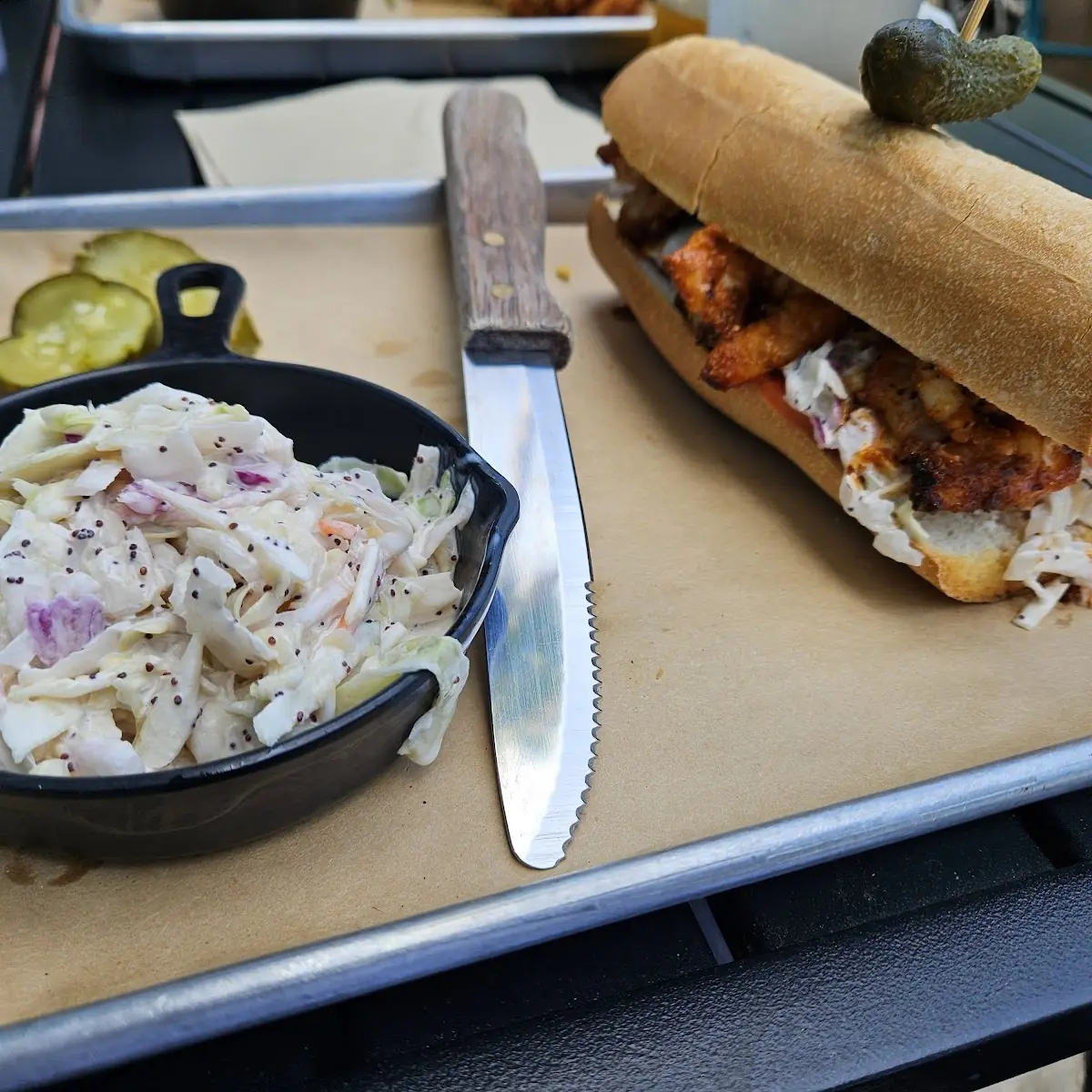 Grilled Shrimp PO Boy
