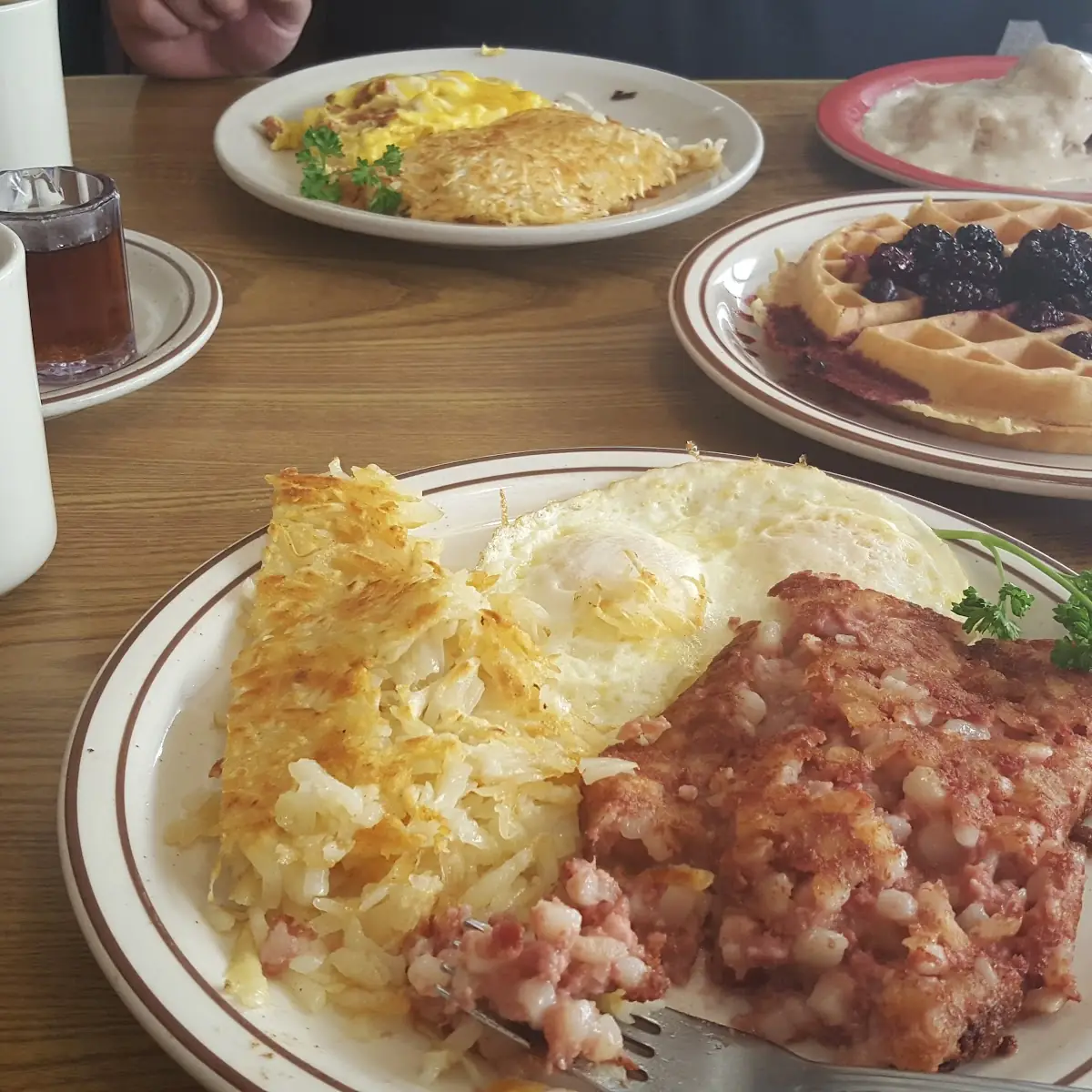 Corned Beef Hash Eggs Medium Hash Browns