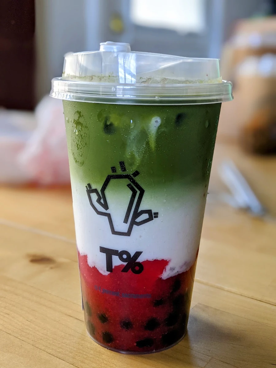 Strawberry Matcha Latte