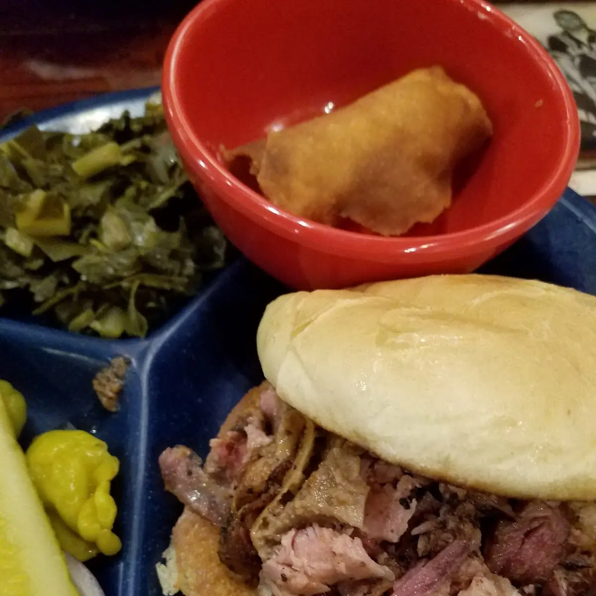 Bedlam Sandwich with Collard Greens