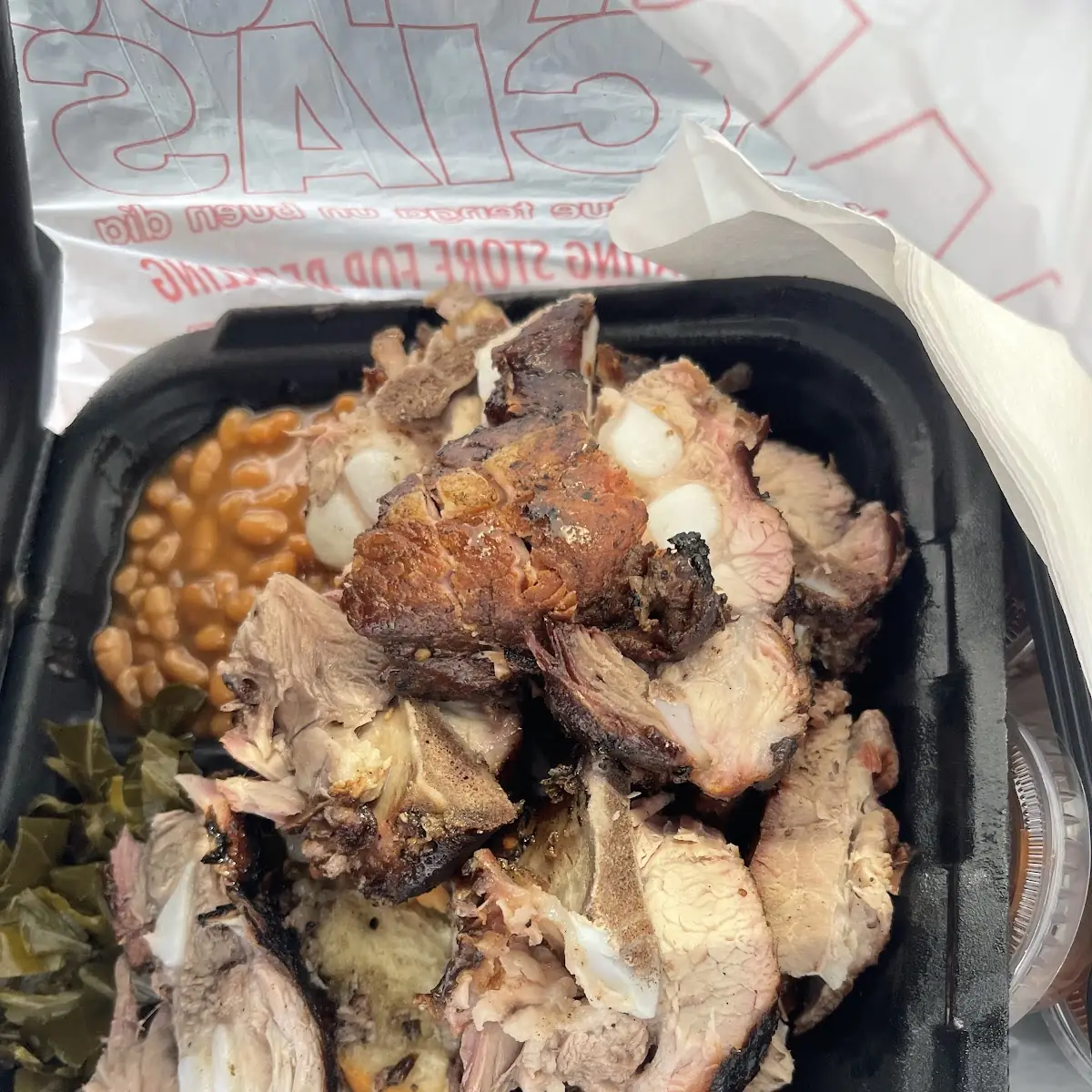 Collard Greens and Baked Beans