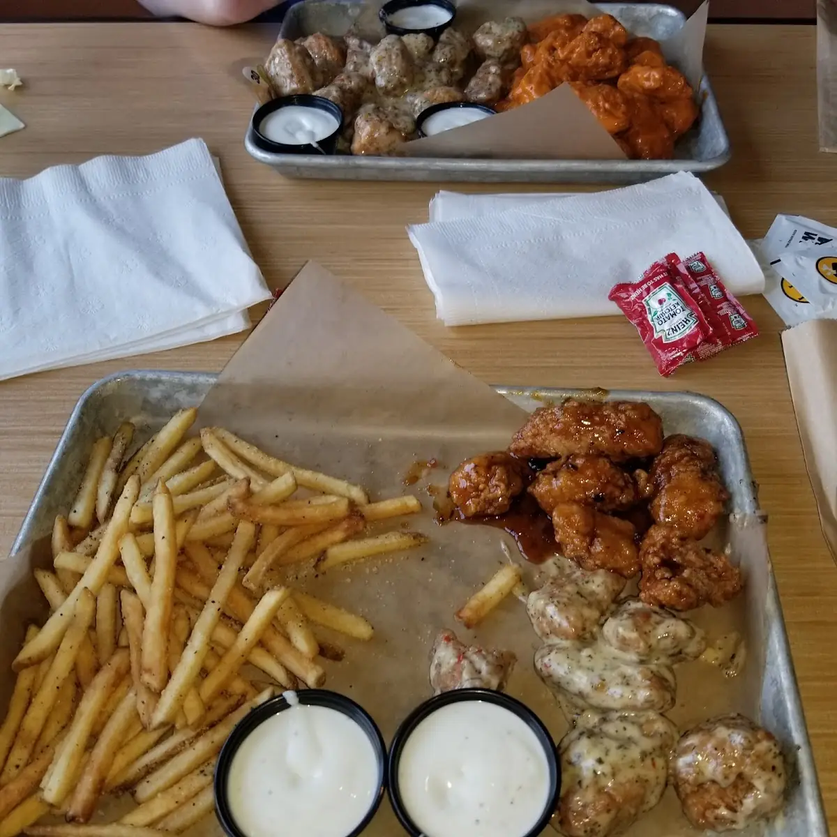 Boneless Wings and Pretzel Bites