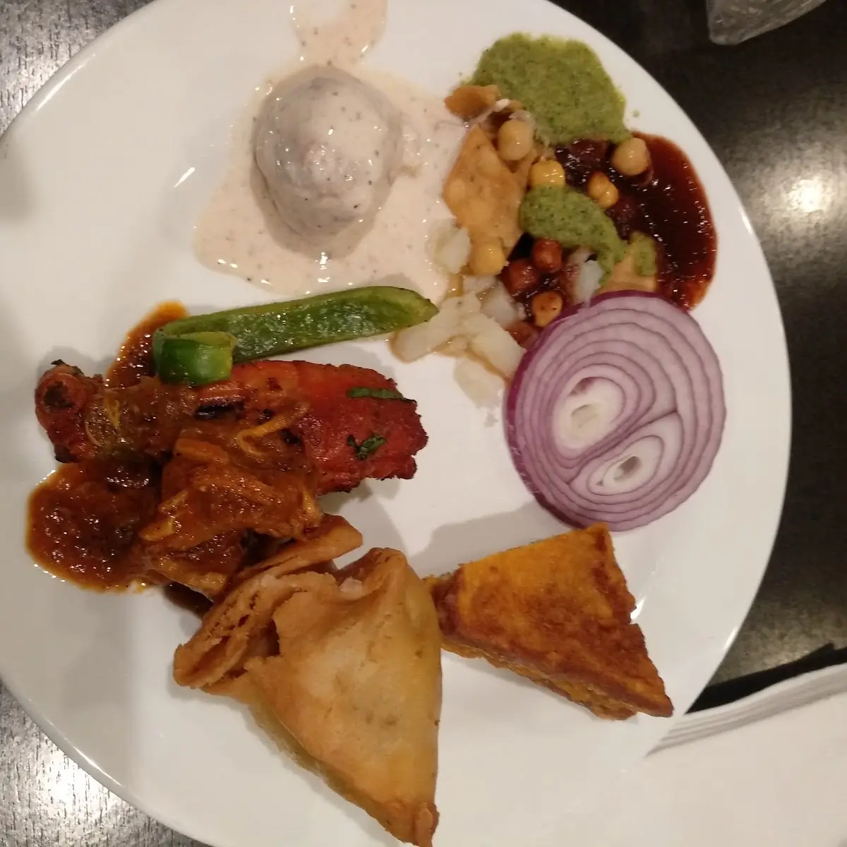 Dahi Bhalla Papdi Chaat Samosa