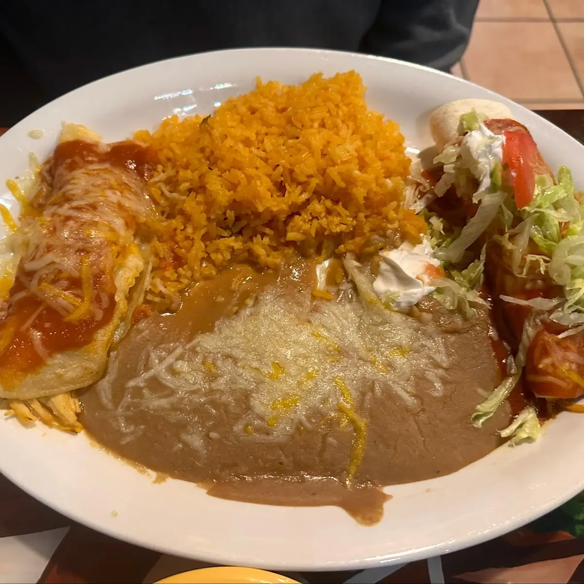 A. One Bean Burrito, One Cheese Enchilada, and One Bean Tostada