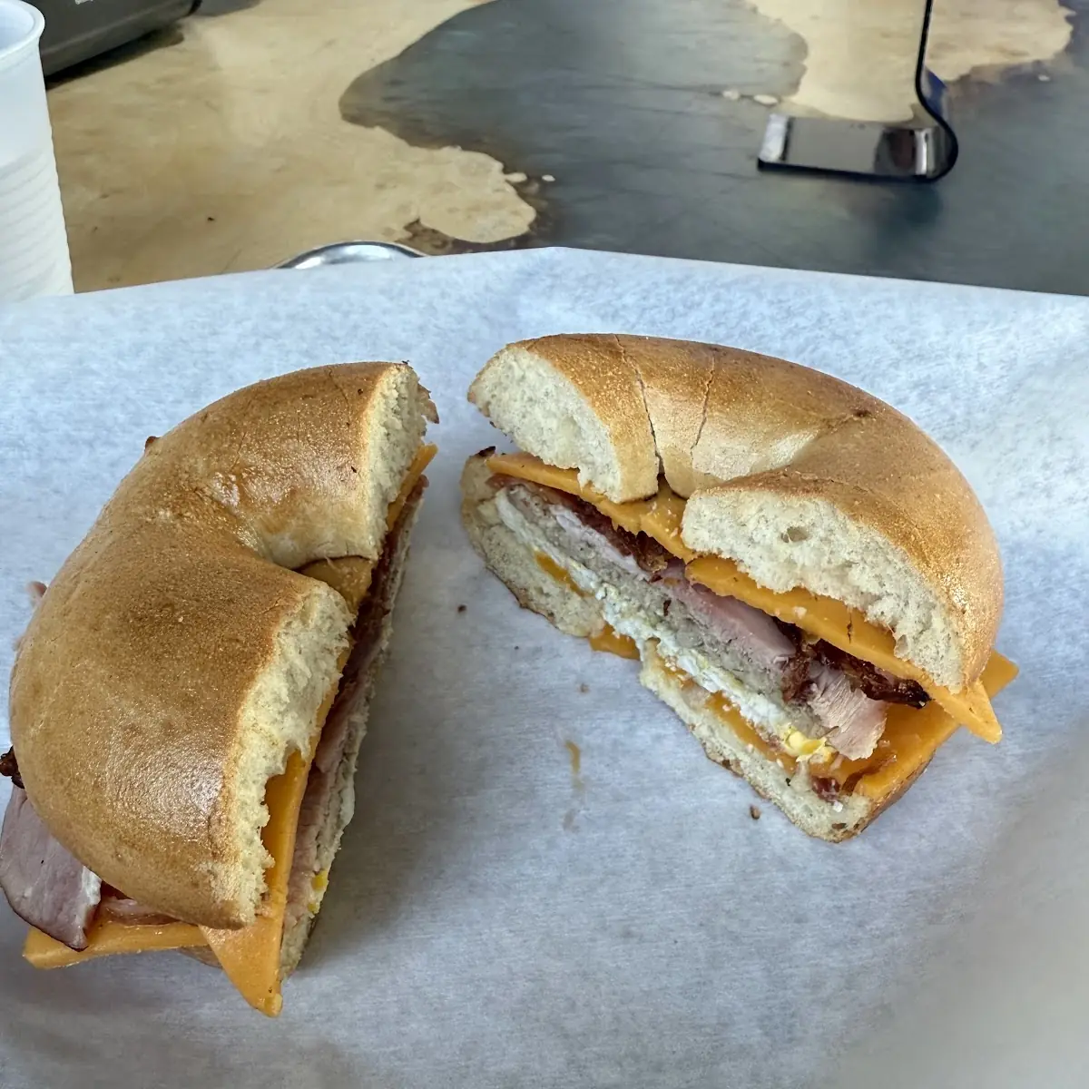 Breakfast Bagel Sandwich