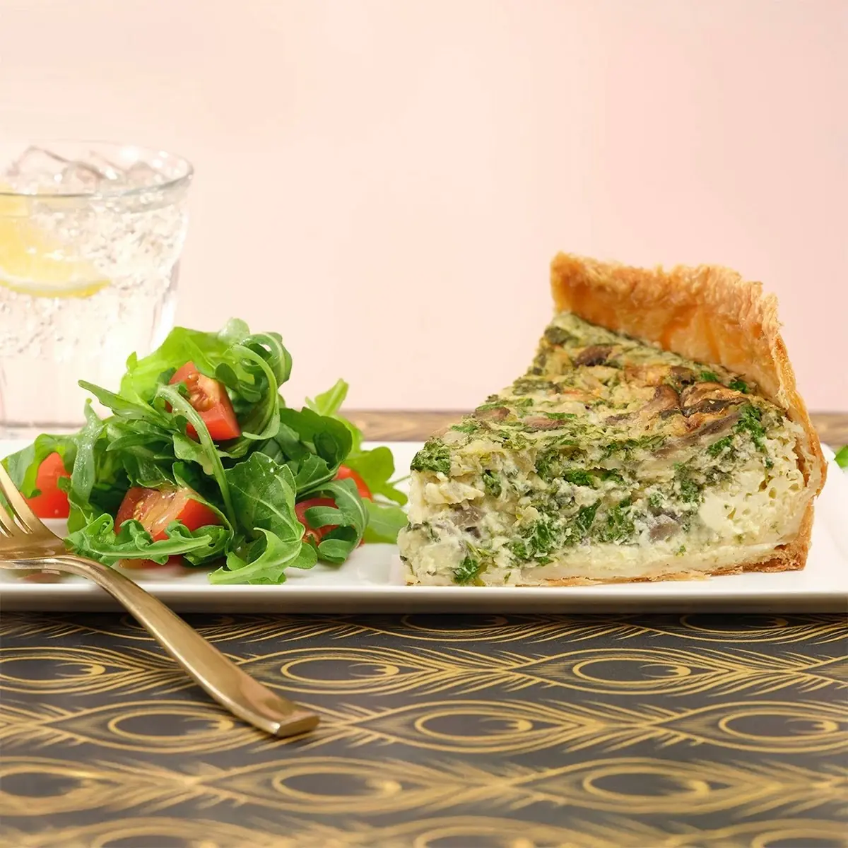 Spinach Mushroom Quiche