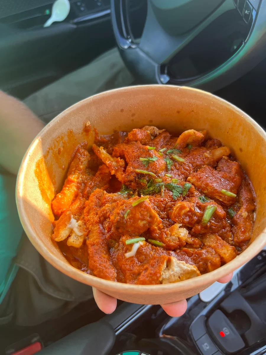 Butter Chicken Poutine, Chaska Indian Street Food