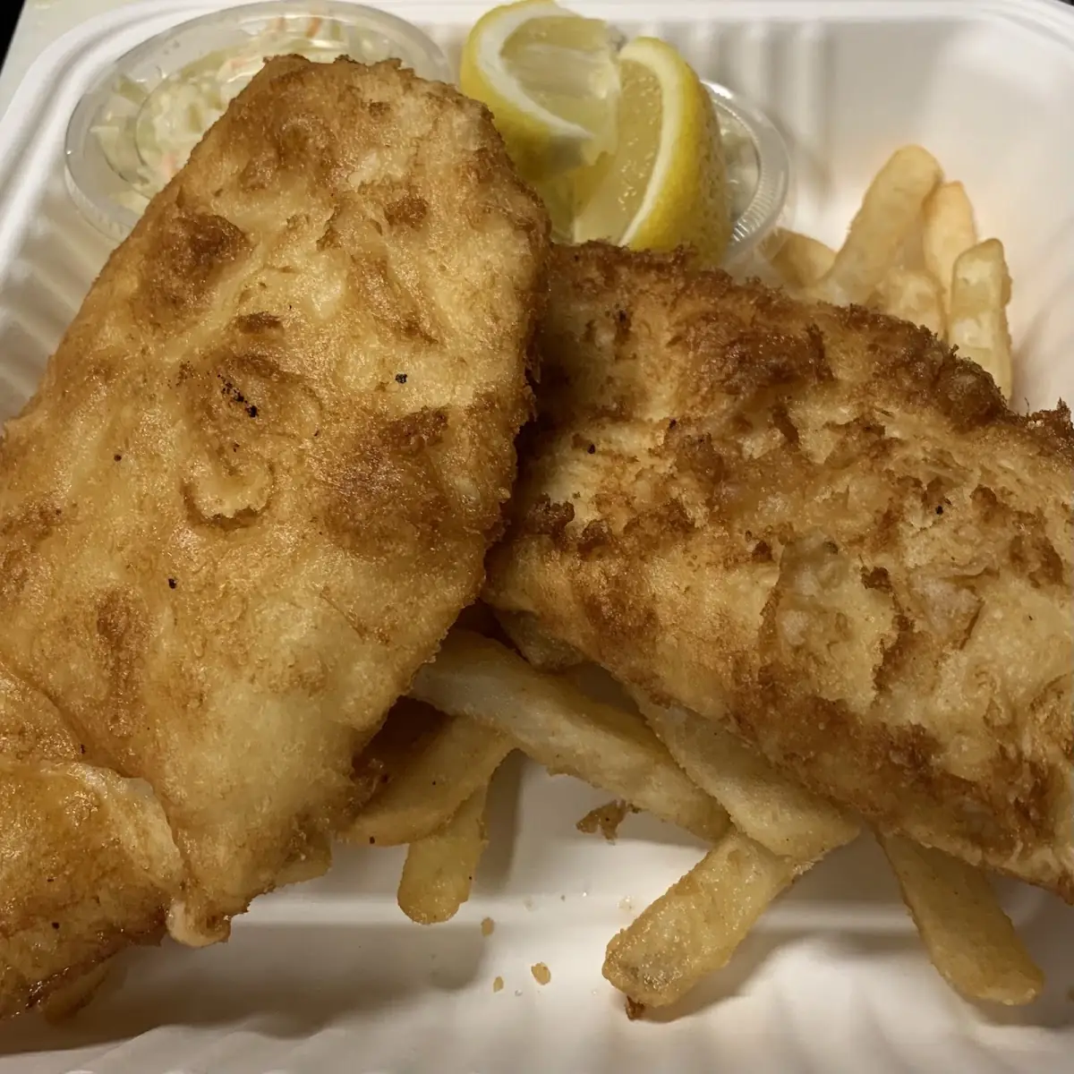 Fish & Chips, Sandy's Riverside Grill