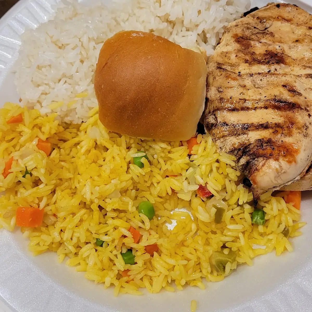 Grilled Chicken Yellow Rice Pilaf