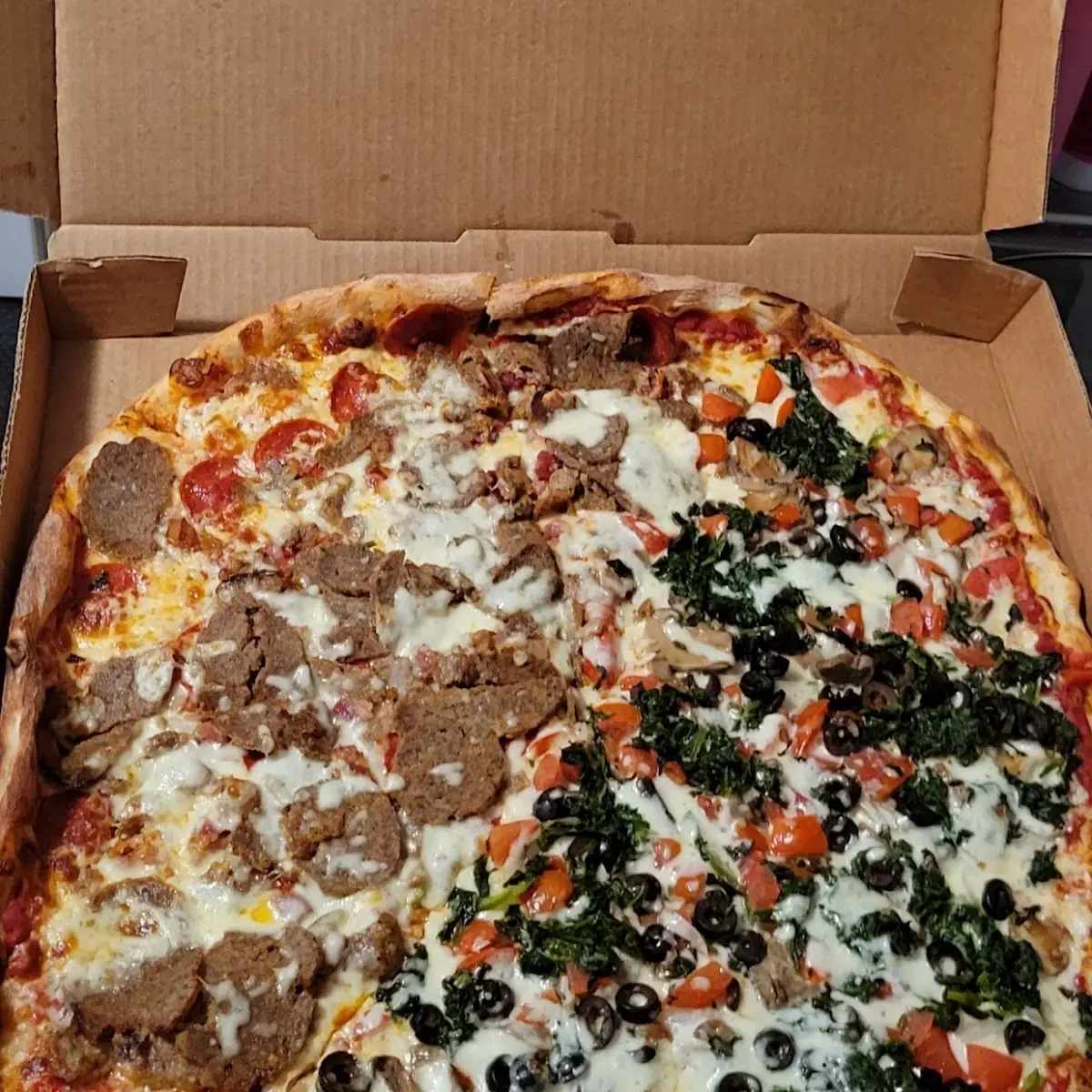 Meat and Veggie Pizza 1 2