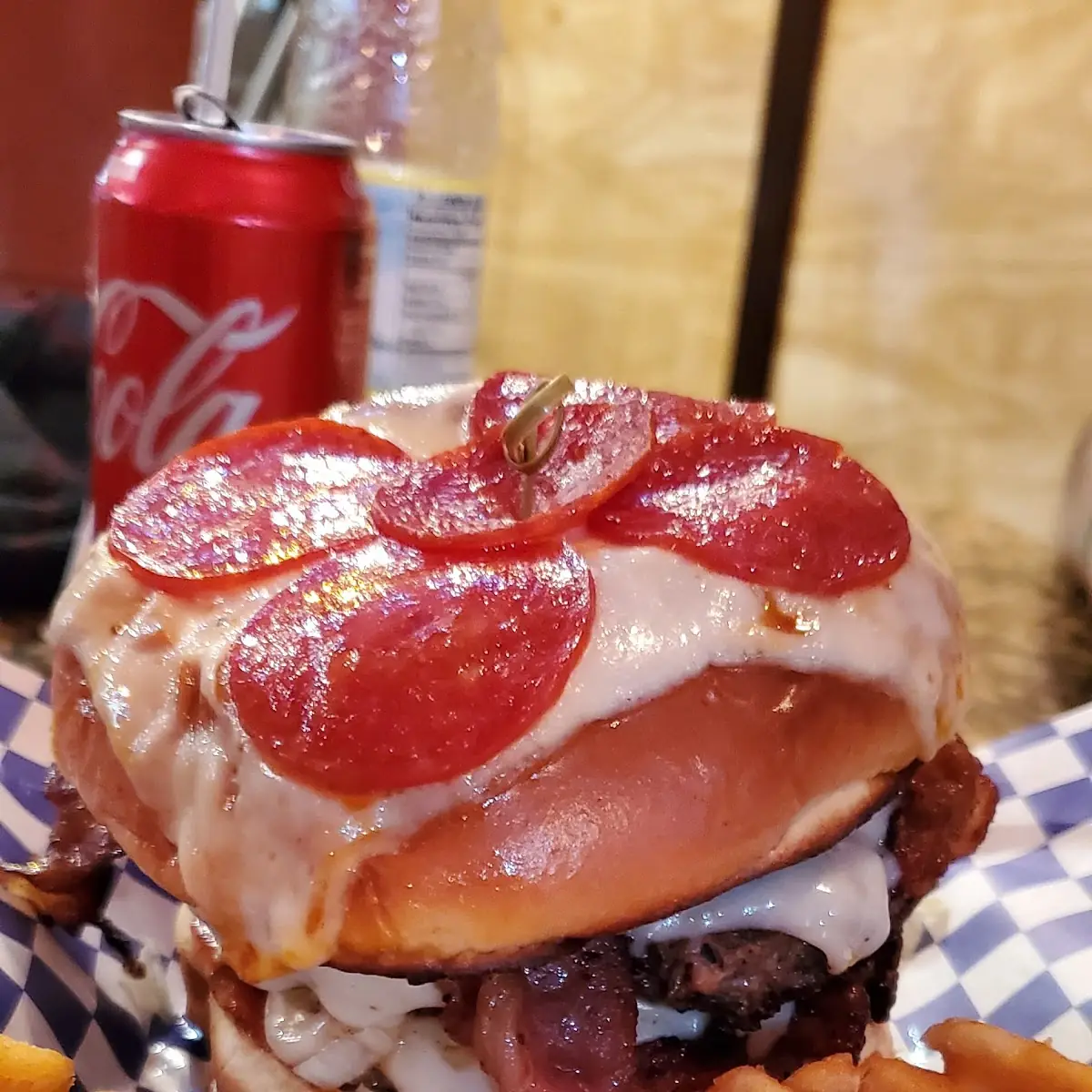 Zah Burger with Waffle Fries