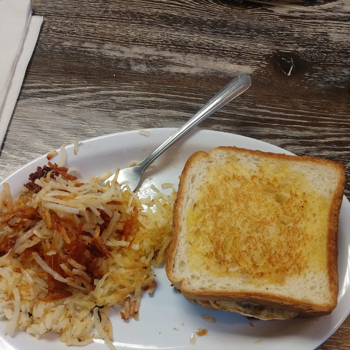 Ham Egg and Cheese on Texas Toast