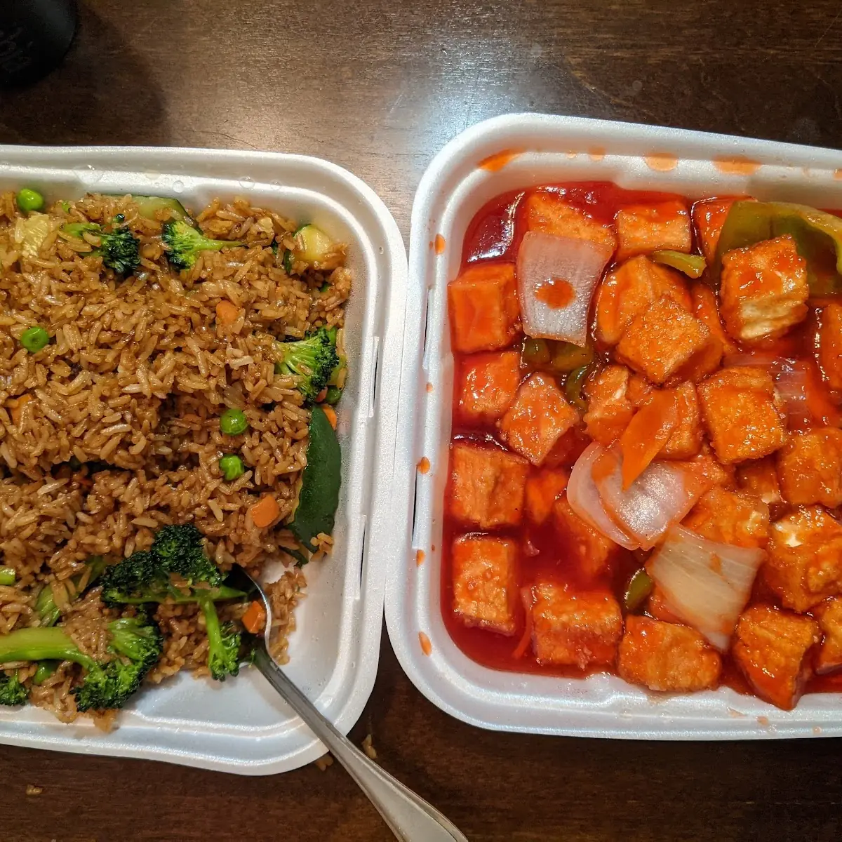 Egg Roll Fried Rice Sweet & Sour