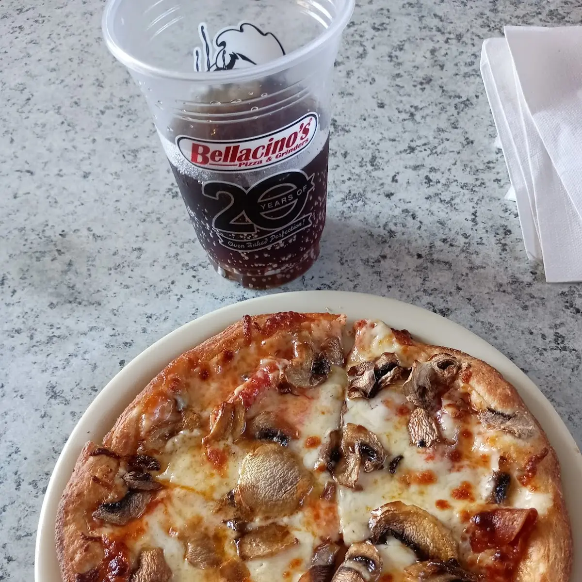 Pepperoni and Mushroom Personal Pizza