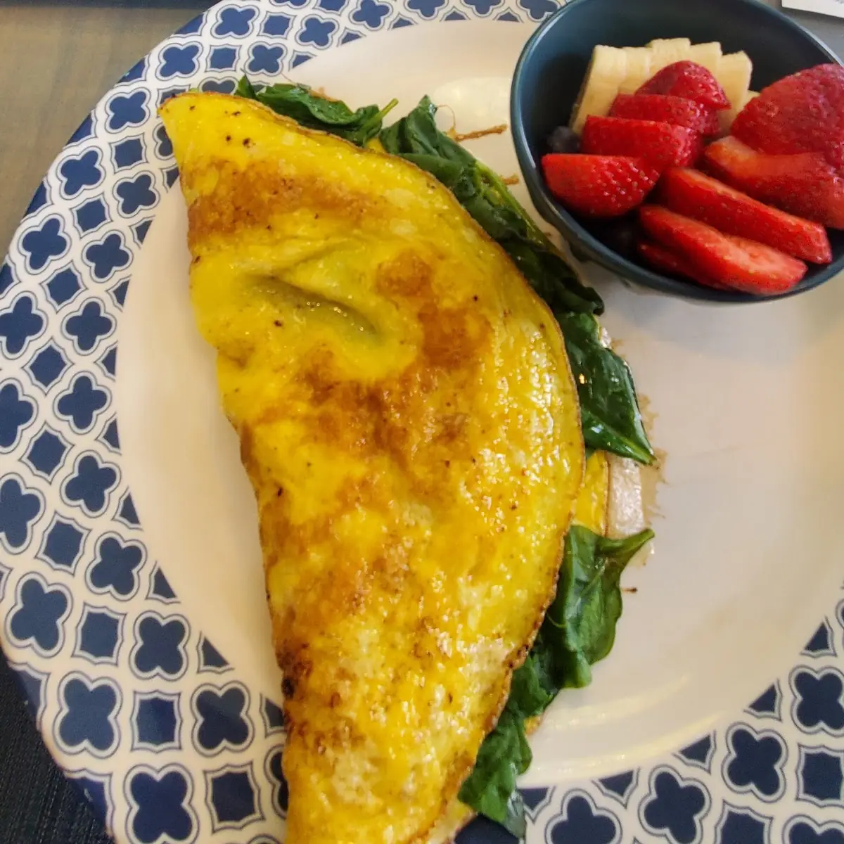 Egg White Omelet with Spinach