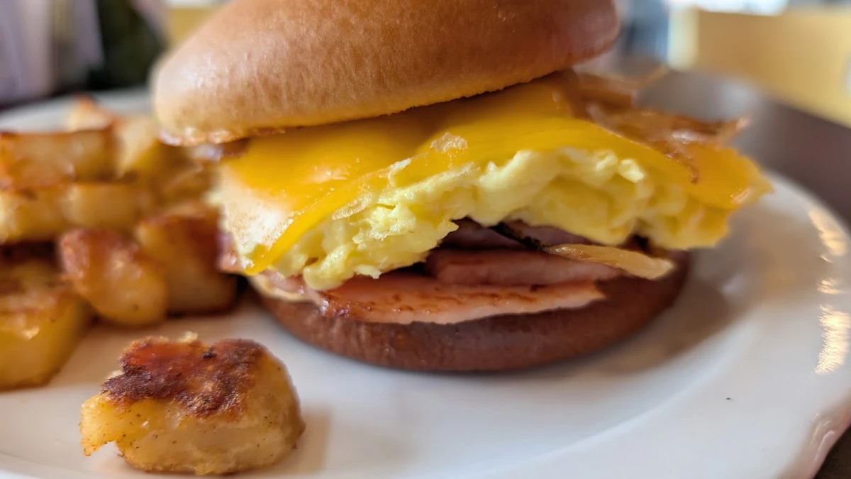 Breakfast Sandwich with Ham