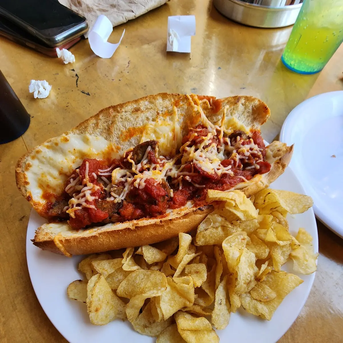 Peaks Island Meatball Parm Sandwich