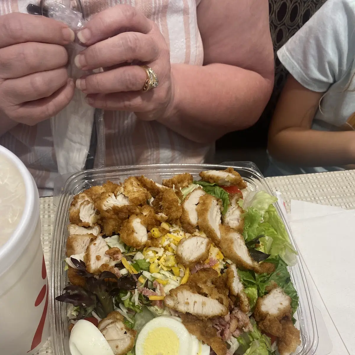 Grilled Chicken Salad with Eggs