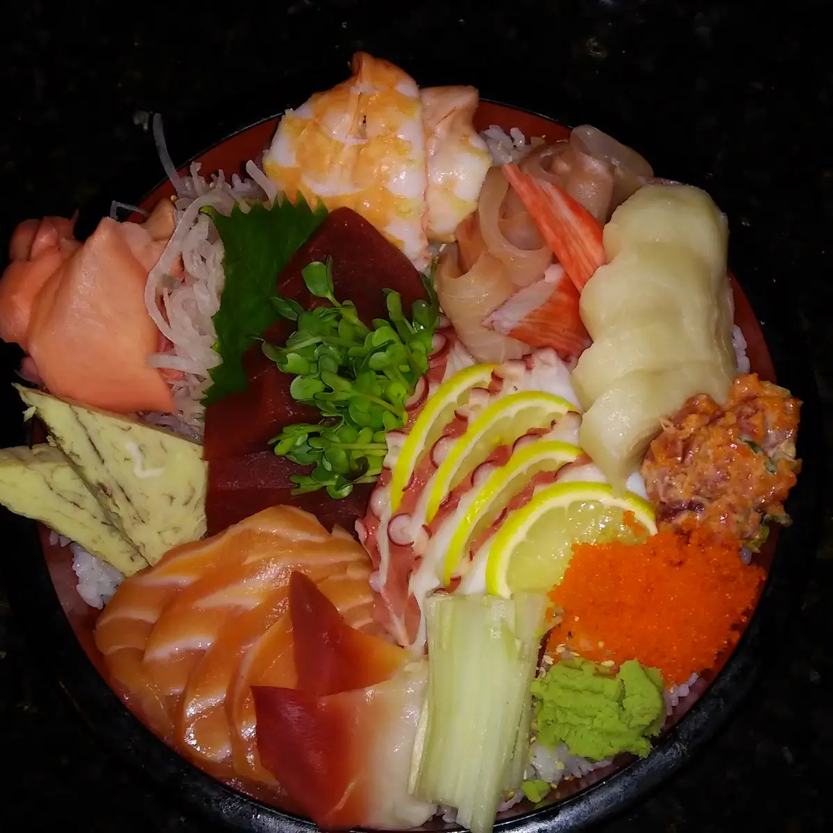 Japanese Seafood Combo Platter