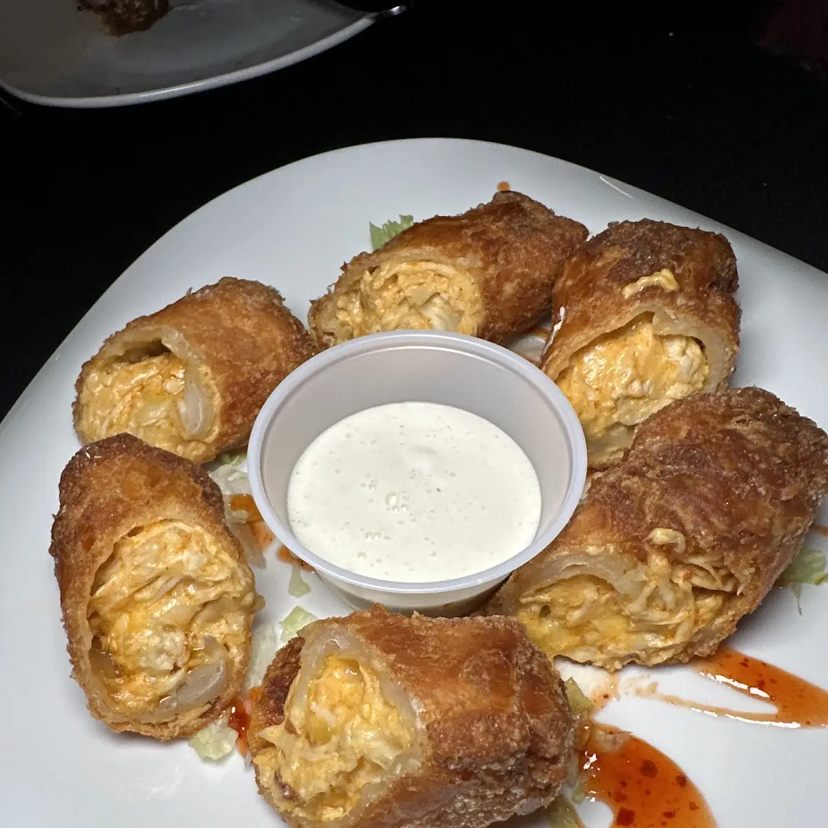 Buffalo Chicken Egg Rolls
