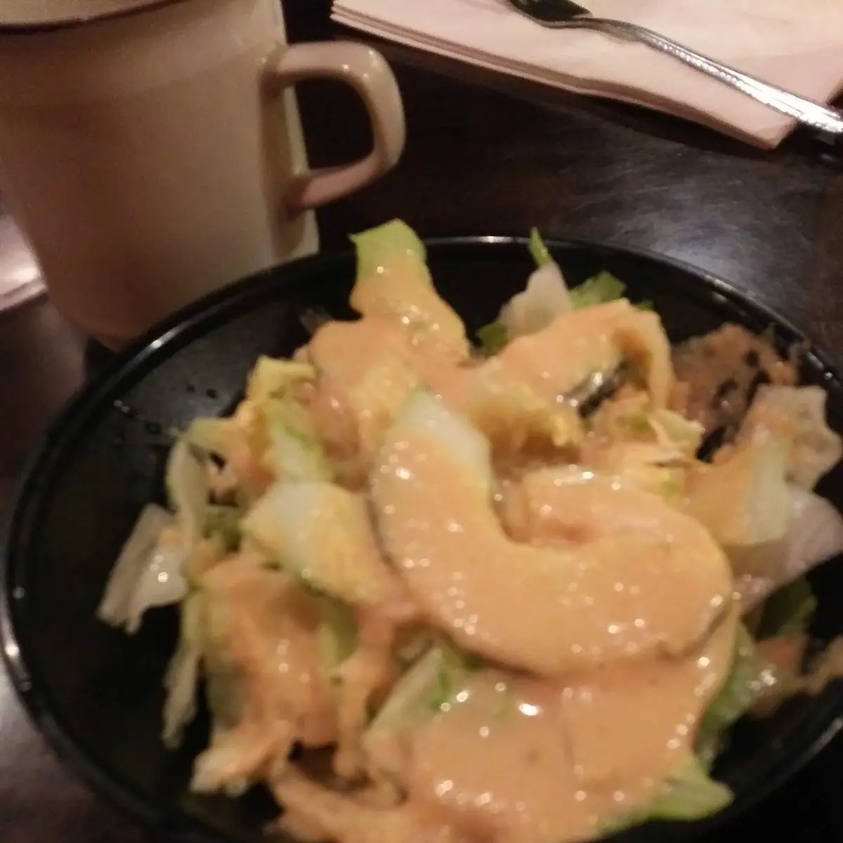 Side Salad with Ginger Dressing