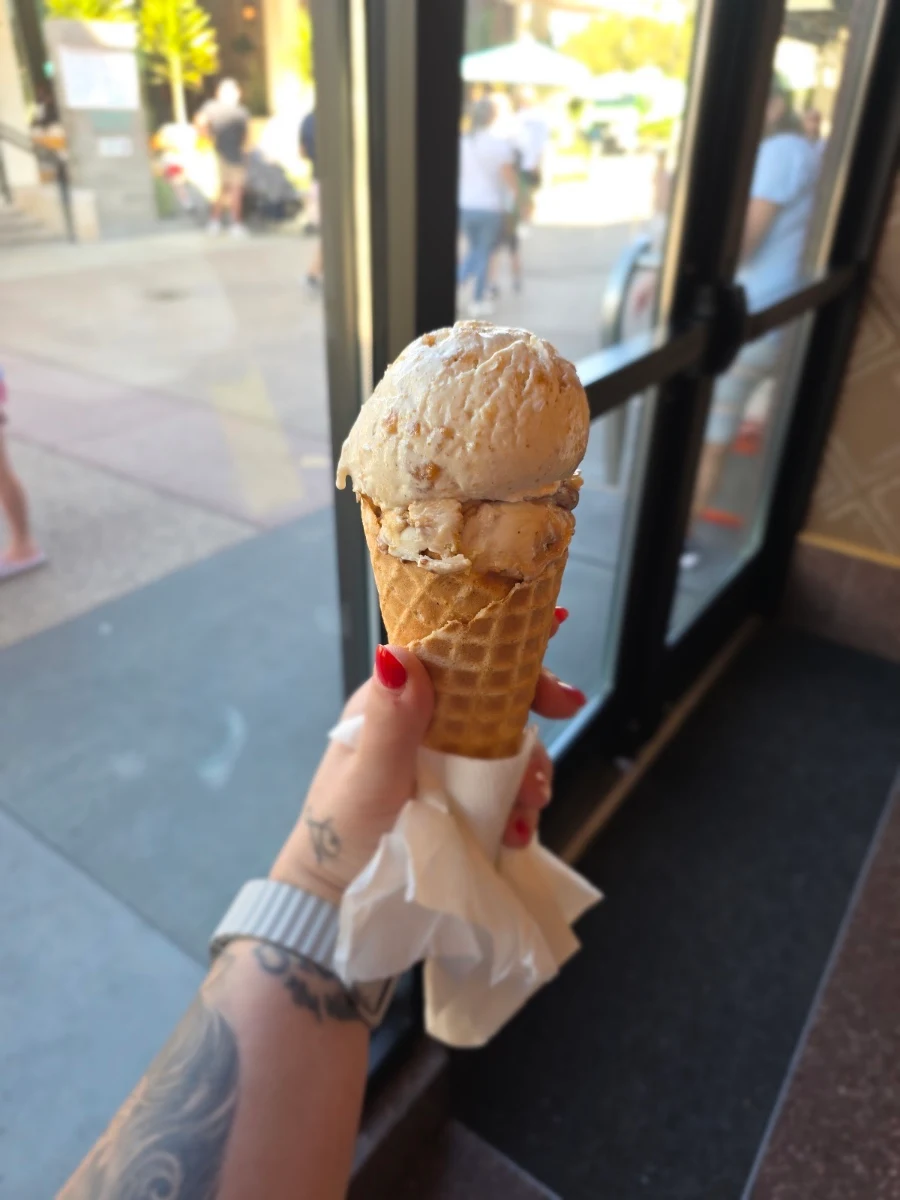 House Made Waffle Cone on the Side