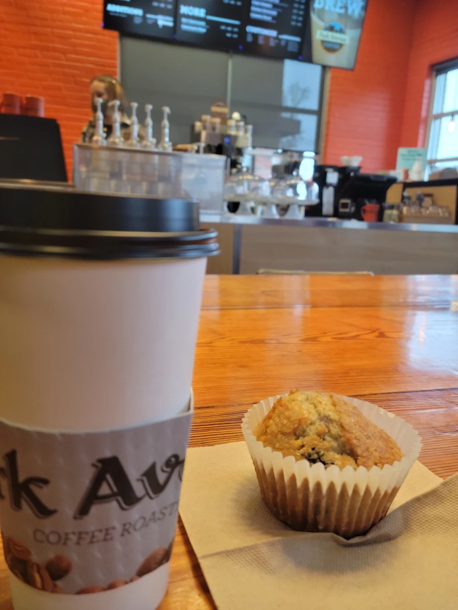 Blueberry Muffin and Large Hot Mocha