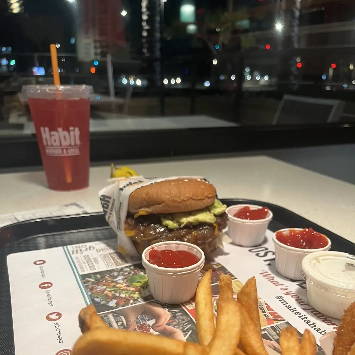 Impossible Burger Fries Onions Rings