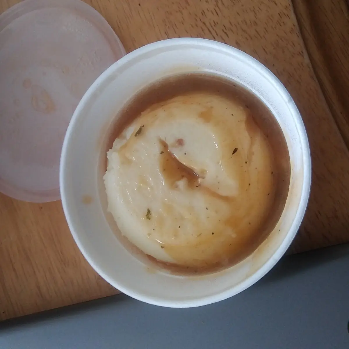 Mashed Potatoes & Gravy Hardly Any Gravy