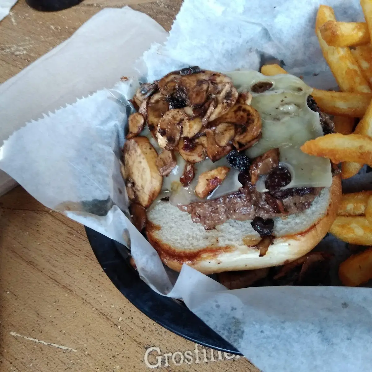 Mushroom Swiss Burger