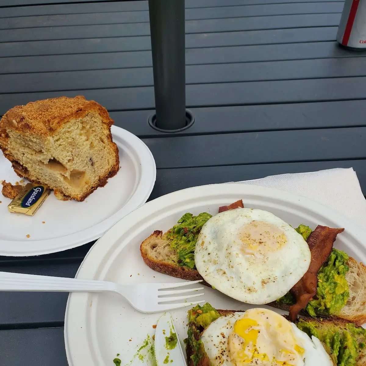 Avocado Toast and Coffee Cake