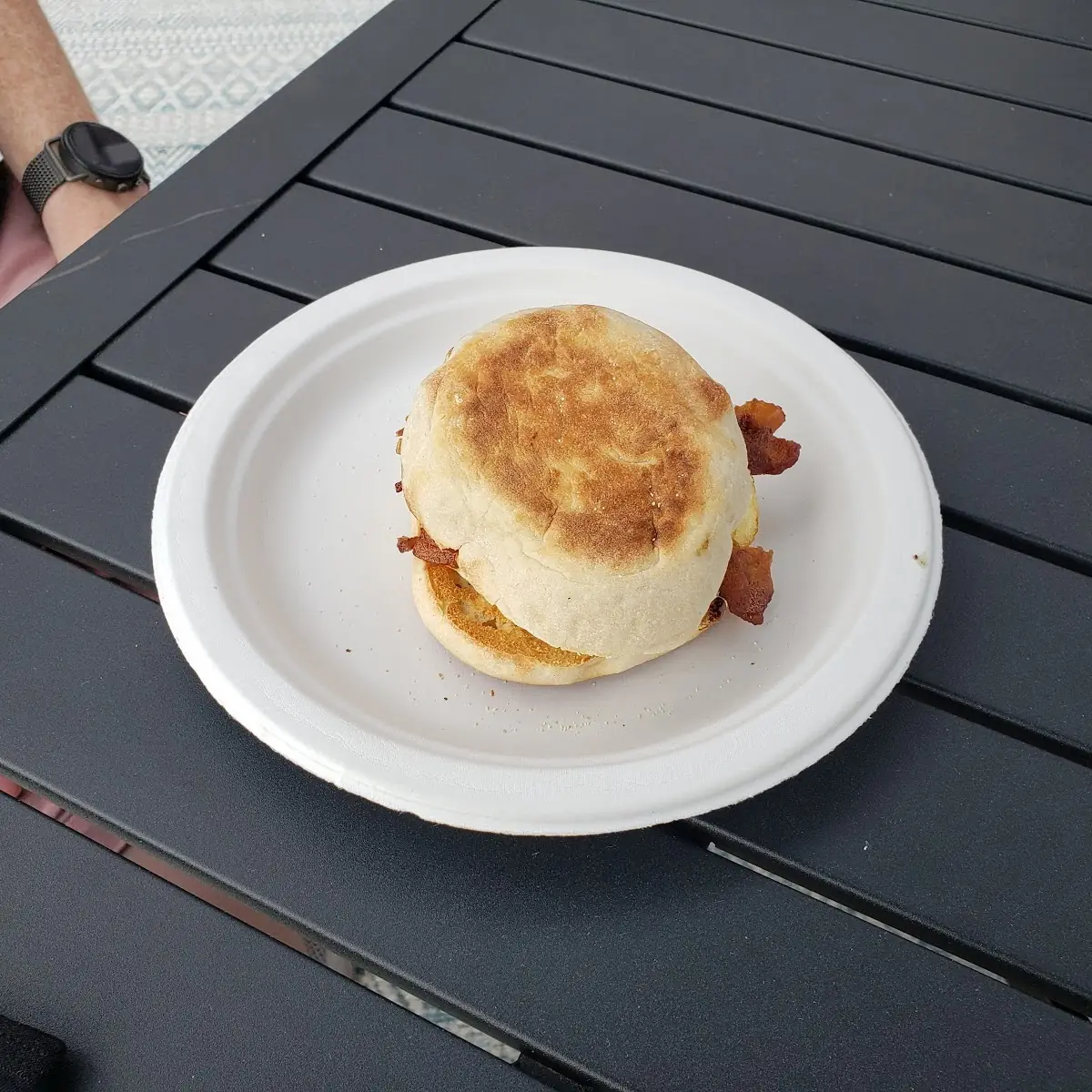 English Muffin with Bacon