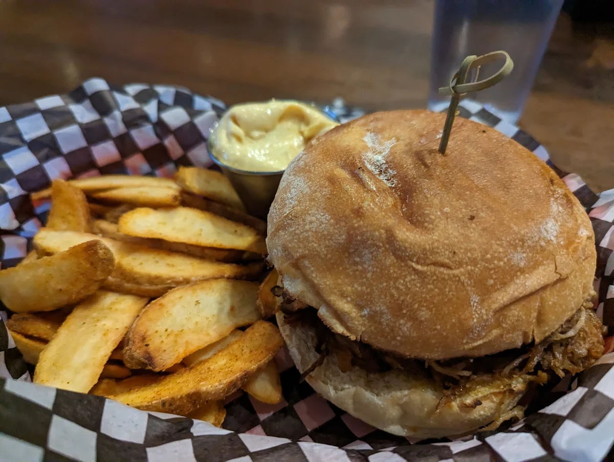Kids Pulled Pork Sandwich, Dusty's Bar & BBQ