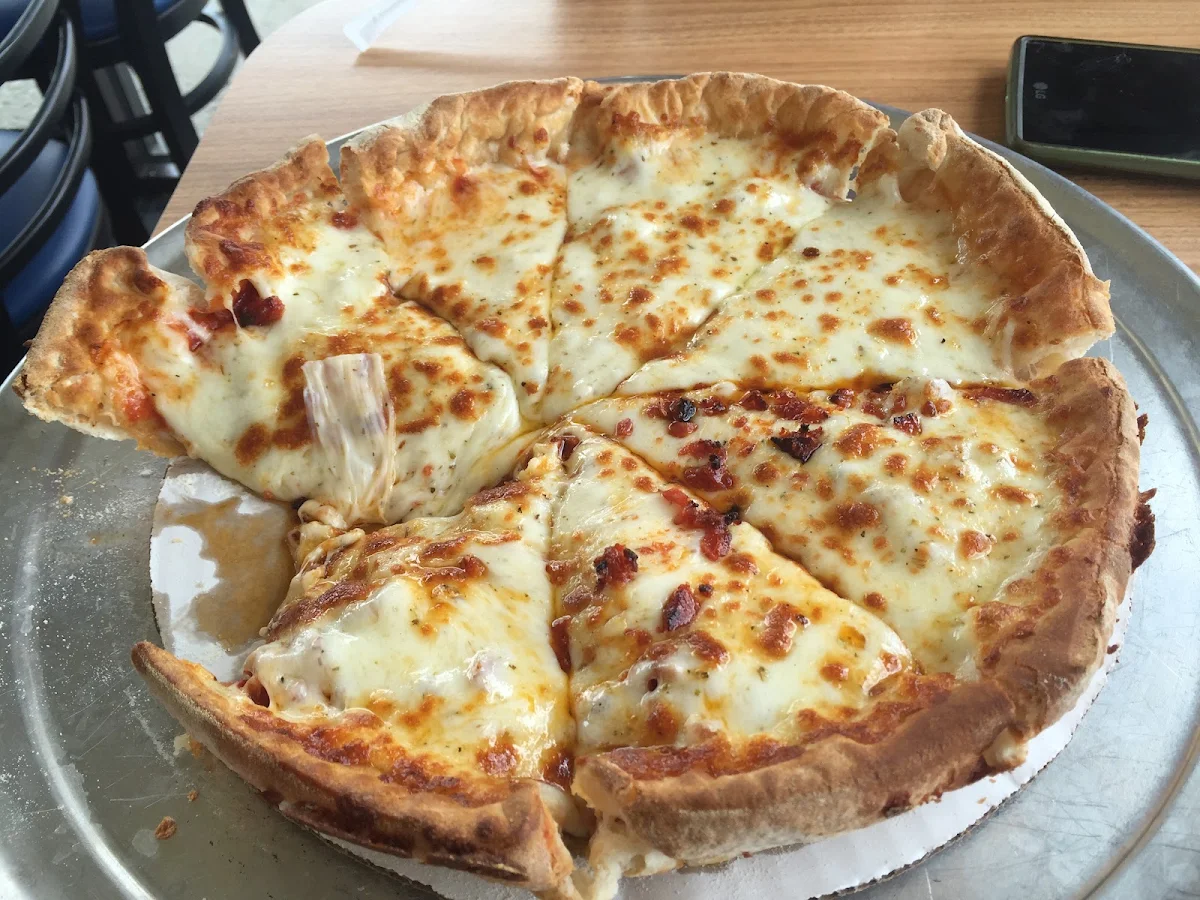 Half Cheese Half Pepperoni Pan Pizza