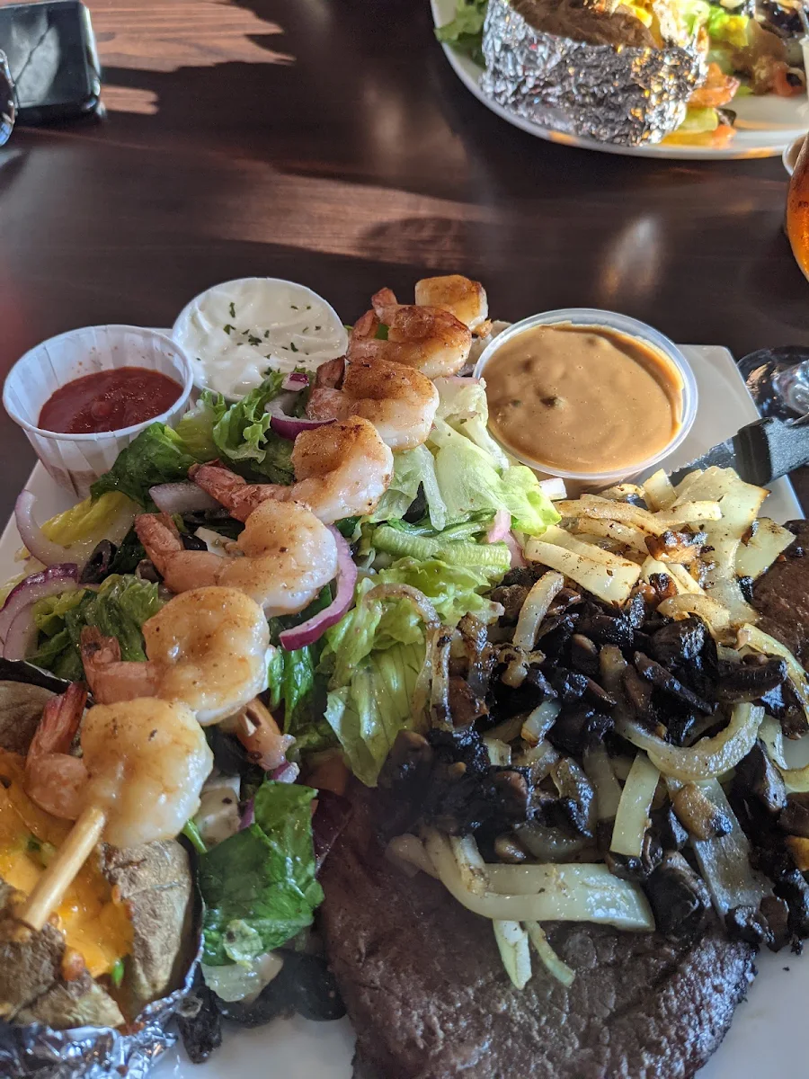 Sirloin Steak and Shrimp