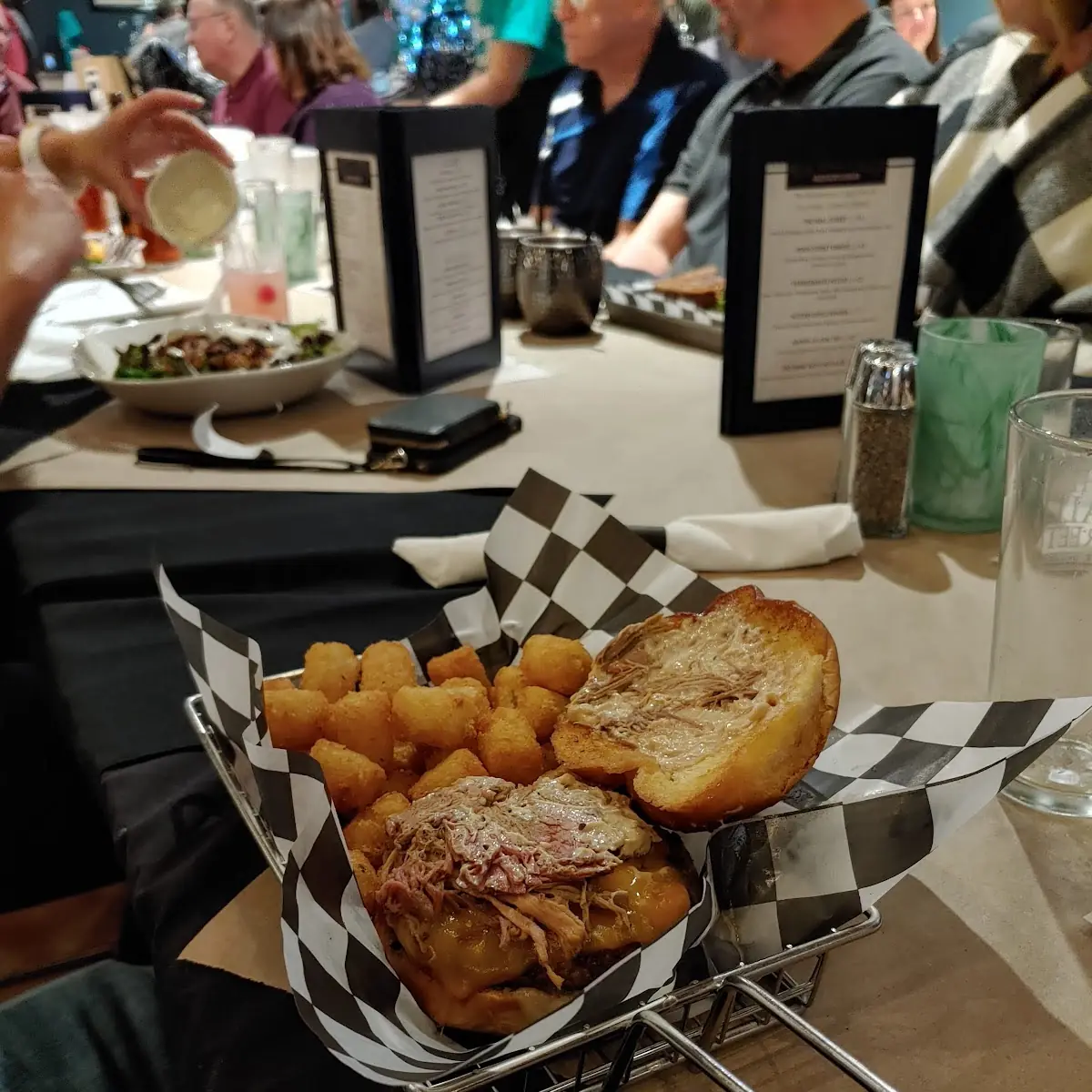 Burger and Tater Tots